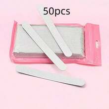 50pcs Replaceable Sandpaper Strips, Tearable, Washable, Reusable, 100/180/240 Grit (Stainless Steel Plate Sold Separately) - Light Grey - View 7