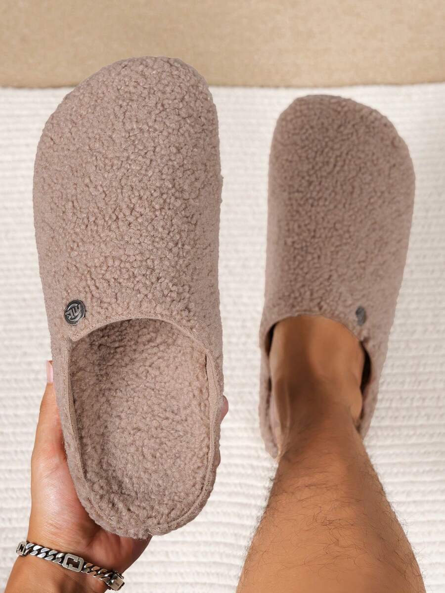Men's New Fashionable Versatile Home Slippers, Outdoor Casual Vacation Holiday Party Slippers - Brown - View 1