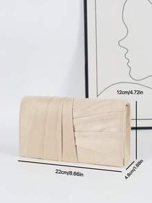 Women's Apricot Fashionable Daily Versatile Envelope Bag - Apricot - View 5