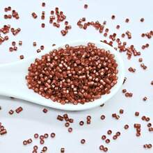 30g/Pack, Approx. 1800pcs, 2.5mm Bright Colored Glass Beads, Suitable For Handmade DIY Bracelets, Necklaces, Anklets, Hair Accessories, Hanging Decorations, Jewelry Making Accessories - 2.5g Silver-plated Antique 21-18K Gold Color 30g - View 27