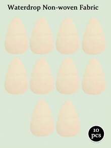 2/10pcs Plus Size Teardrop Lift Breast Tape, Suitable For Large Breasts, Disposable Invisible Push-Up Lift Breast Tape, Self-Adhesive Strapless Backless Breast Lift Patch, Suitable For Large Breasts Wedding Dress Evening Gown - Multicolor - View 12