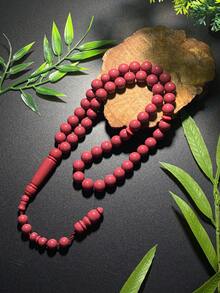 1pc Ramadan Ramadan 51 Beads New Style Unisex Prayer Beads Bracelet, Fashionable Accessory For Outdoor Wear, Round Beads Handheld Prayer Beads For Daily Prayer, Essential Holiday Gift - Multicolor - View 4