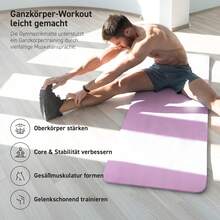 Gymnastikmatte Premium - rutschfeste Fitness- & Yogamatte - Flieder - Übersicht 5