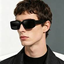 WSZ 4PCS Fashion Classic Square Unisex Glasses Suitable For Daily Deach Parties And Street Photography Simple Glasses Is A Wearable Item All Year Round - 4PCS6128 - View 3
