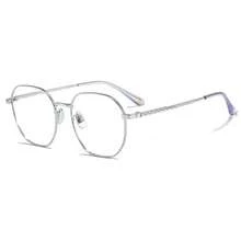 2026 New Ultralight Pure Titanium Brand Design Glasses For Men And Women Retro Fashion Polygonal Large Frame Flat Light Glasses - A - View 8