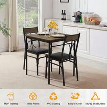 Dining Table & Chair Sets - Coffee Brown - View 5