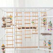 1pc Natural Wood Bead Climbing Ladder 5-Step 7-Step 9-Step 11-Step Bird Toy Parrot Climbing Ladder Bird Climbing Ladder Bird Supplies Bird Training Supplies Bird Cage Accessories Suitable For Small And Medium Birds Parrots - Style A - View 8