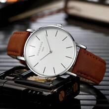 CHRONOS Men's Fashion Casual Watch, Ultra-Thin With Second Hand, Minimalist Design, Classic & Stylish, Suitable For Youth Outdoor Sports, Waterproof Watch - CH0102Y HONG - View 9