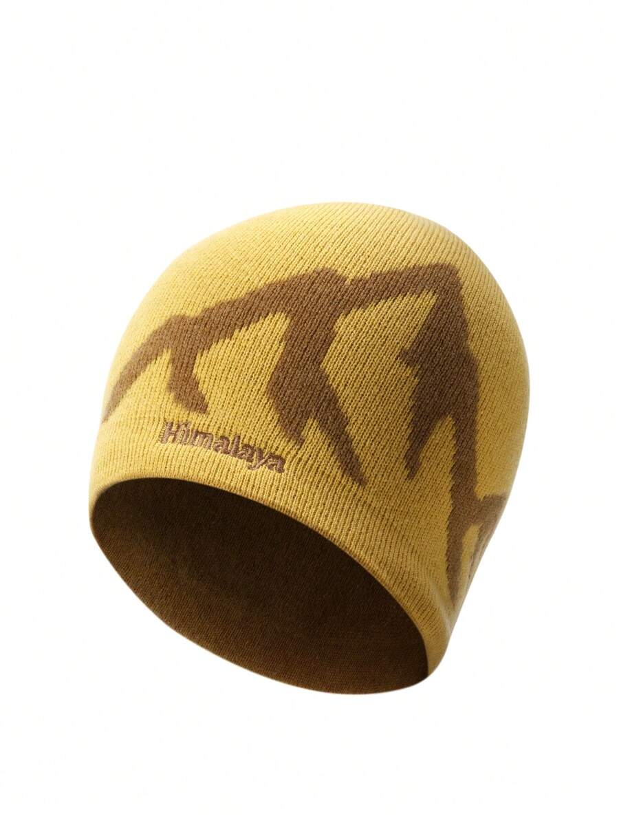 CAMEL CROWN Pure Wool Knitted Beanie, Windproof Warm Hat For Hiking, Winter Skull Cap - Corn Yellow - View 1