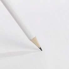 5/10/20pcs Simple White Round Pencils With Eraser, Pre-Sharpened, Suitable For Learning, Office And Practice Use - Multicolor - View 4