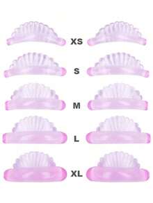 5 Pairs Silicone Eyelash Extension Pads, Eyelash Perming Pads With Sunflower Edge, Eyelash Perming Tool - Multicolor - View 1