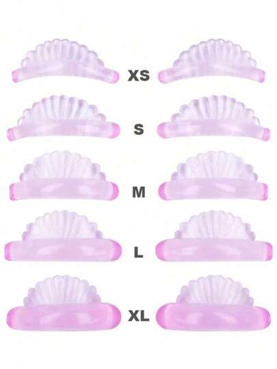 5 Pairs Silicone Eyelash Extension Pads, Eyelash Perming Pads With Sunflower Edge, Eyelash Perming Tool