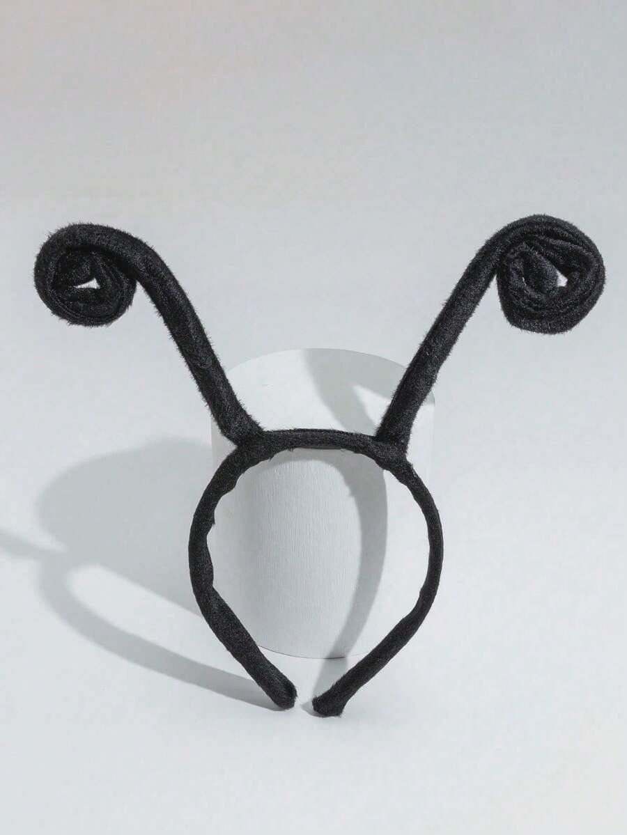 1pc/2pcs Halloween Personalized Elegant Party Ant Headband Suitable For Holiday Use, Vintage Y2K Style, With Fabric Animal Antennae - Cartoon Insect Design (E.G., Bee, Butterfly), Suitable For Halloween Party And Performance Costumes - Simple Hair Accessory, No Feathers