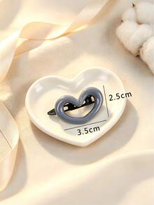 20pcs Random Color Sweet Heart Hair Clips, Cute Vintage Hair Ornaments - Suitable For Girls, For Daily Wear, Dates And Back-To-School Season - Multicolor - View 5