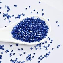30g/Pack, Approx. 1800pcs, 2.5mm Bright Colored Glass Beads, Suitable For Handmade DIY Bracelets, Necklaces, Anklets, Hair Accessories, Hanging Decorations, Jewelry Making Accessories - 2.5g Silver-plated Antique 21-18K Gold Color 30g - View 23