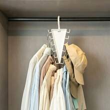 4pcs_9pcs V-Shaped Multi-Hook Storage Hanger, Space-Saving Multifunctional Rack For Closet, Hats, Bags, Belts - Multicolor - View 2