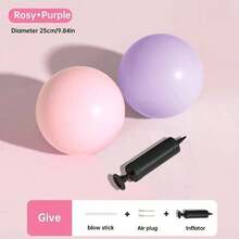 3/5PCS Pilates Yoga Ball Postpartum Pelvic Floor Training Core Workout Thickened Anti-Burst Non-Slip Waist Shaping Butt Lifting Fitness Ball - Multicolor - View 13