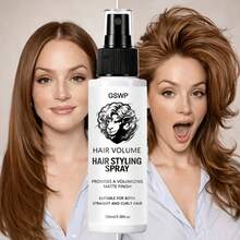 GSWP Matte Volumizing Styling Spray, Memperbaiki Rambut Kusut dan Berminyak, Menghaluskan Rambut Kusut, Menjaga Bentuk Gaya Rambut Anda Agar Tidak Berantakan, Tidak Berminyak dan Tidak Mengkilap, Cocok untuk Rambut Lurus dan Keriting Unisex. 100ml - 100 ml - View 6