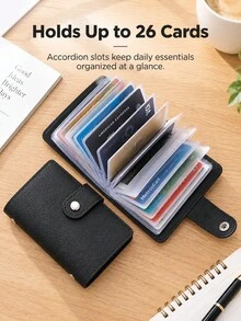 1pc Unisex RFID Blocking Card Holder, Ultra-Thin Multi-Slot Credit Card & ID Card Sleeve, Demagnetization Protection Driver's License Case, Portable Pocket Travel Wallet - Multicolor - View 4