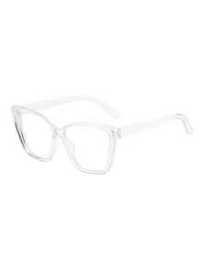 1 Pair Women's Cat Eye Transparent Minimalist Clear Lens Glasses, Commute, Back To School Essential, Daily Eye Protection, Prevent Eye Fatigue, Office, Watching TV, Gaming - Transparent Flat - View 2