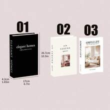 2 Set Buku Dekoratif Kertas Estetik, Buku Dekorasi Meja Kopi - Buku Dekoratif Tiruan untuk Dekorasi - Dekorasi Meja Rumah - Dekorasi Meja Samping Tempat Tidur - Dekorasi Rak Buku Rumah - Satu-Ukuran - View 8