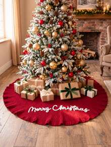 Personalized Christmas Tree Skirt, Family Christmas Tree Skirts, Custom House Warming Gift, Christmas Home Decor, Christmas Decorations - Multicolor - View 6