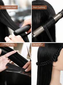 Hairdresser Training Mannequin Head, For Hairdresser Practice Hairstyle Design Training (Stand Not Included) - 1PC - View 7
