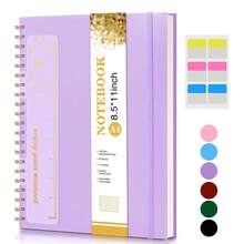 Spiral Notebook Diary A4 Large Size Notebook Suitable For Men And Women, College Lined Inner Page Diary, Hardcover Spiral Bound Diary, Suitable For Work And School Writing Notes - A4 - View 10