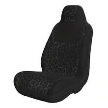 Universal Driver/Passenger Car Seat Cover, Classic Yellow Leopard Print Apron Style Element Printed Car Interior Decor Seat Cover, Breathable Fabric, Soft And Comfortable, All-Season Universal, Car Interior Decoration Protection Cover - Multicolor - View 9
