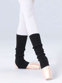 1/3/6 Pairs Women's Colorful Stacked Stirrup Leg Warmers, Knit Preppy ...