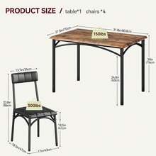 Dining Table & Chair Sets - Grey - View 5