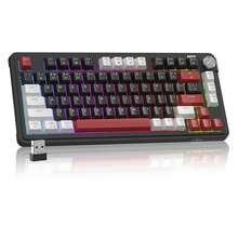 MageGee GK950 Bluetooth/2.4G/Wired Membrane Keyboard, Adjustable RGB Backlight, 80 Keys, Rotary Knob For Volume & Light Control, 4000mAh Battery, Silent Typing Keyboard, Suitable For Laptop,/PC/Tablet/Study/Family/Gift/Work/Gaming - View 14