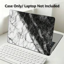 1pc Protective Case, Black And White Marble Pattern UV Printed, Laptop Protective Sleeve, Minimalist Lightweight Durable Protective Case Suitable For 13-Inch Neo Laptop Protective Case A3404 Model/ Air Pro 13.3 13.6 14.2 15.3 16.2 Inch/ Matebook D14/D16 - View 1