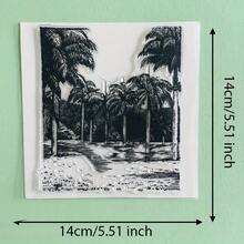 Stempel Silikon Pohon Transparan, Pola Lanskap Hutan Klasik, Segel Karet Transparan untuk Kerajinan Dekoratif DIY, Scrapbooking, Jurnal, Pembuatan Kartu - DS-1 - View 27