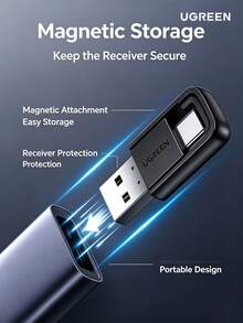 UGREEN LP386 Turner PPT Laser Hijau Isi Ulang, Pena Kontrol Jarak Jauh Bluetooth untuk Guru, Presenter Nirkabel Antarmuka Ganda Tipe-C/USB - View 7