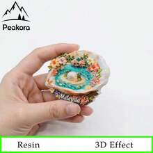 3D Malaysia Fridge , Magnet Mabul Island Resin Souvenir , Tropical Ocean Coral Palm Tree Water Bungalow Decorative Refrigerator Sticker ,Travel Gift - Mabul Island, Malaysia - View 2