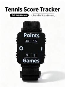 Tennis/Padel Score Wristband - Instant Score Tracker, Wrist Counter, No Memory Loss, Suitable For Singles/Doubles Matches - For Coaches, Referees, Players (White/Black) - Scorekeeping Wristband Manual Scoreboard, Portable Watch-Style Scoreboard, Badminton/Tennis/Table Tennis Match Score Counter, Adjustable Hook And Loop Strap, Small Flip Scoreboard, Outdoor Sports Training Scorekeeping Tool, Black/White Dual Color Options, Simple Manual Dial Scorekeeping Equipment - Multicolor - View 7