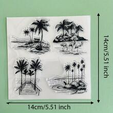 Stempel Silikon Pohon Transparan, Pola Lanskap Hutan Klasik, Segel Karet Transparan untuk Kerajinan Dekoratif DIY, Scrapbooking, Jurnal, Pembuatan Kartu - DS-1 - View 14