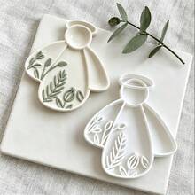 Blessing Angel Shaped Clay Polymer Cutter, Suitable For Making Hanging Decorations And Jewelry Trays, Used For Placing Rings And Earrings, And Photographing Small Items - White - View 4