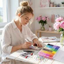 40pcs/28pcs/24pcs Colorful Resin Rhinestone Set, Jelly AB Flat Back Rhinestones, Handmade DIY Materials, Suitable For DIY Phone Cases, Clothing Rhinestone Decoration, Christmas Gifts, Multi-Color Rhinestone Material Pack - Sets - View 3