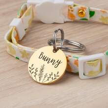 Custom Pet Engraved Personalized Pet ID Tag, Engraved Name Collar Bone Tag, Stainless Steel Engraved Dog Tag, Cat Tag Pendant - Multicolor - View 1