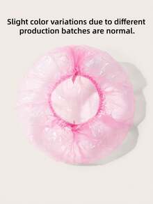 Hair Care Disposable Shower Cap Individually Packaged 10 Pieces - Pink - View 4
