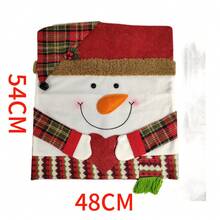 Christmas Chair Cover Christmas Decoration Chair Slipcover Decorative Ornament Home Chair Cover Stool Cover Atmospheric Holiday Decor - Multi-color - View 9