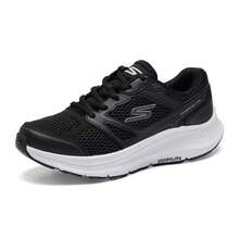 Skechers Women's GO RUN Series Mesh Non-Slip Cushioned Entry-Level Stable Running Shoes - Black - View 10