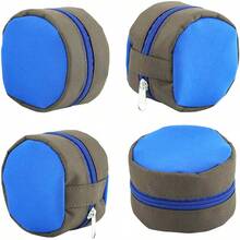 Fly Fishing Reel Pouch, Zippered Protective Reel Case With Sponge Lining, Portable Fishing Reel Storage Bag For Outdoor Fishing - Multicolor - View 8