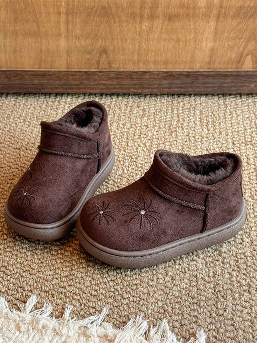 2026 Winter New Girls' Super Cute Furry Snow Boots, Vintage Non-Slip ...