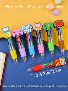 20/10/5/1pc - Set Pena 4 Warna Gaya Konsol Game Mini Berwarna-warni, Pena Ballpoint 4-in-1, Set Hadiah Anak, Hadiah Baby Shower, Hadiah Ulang Tahun, Perlengkapan Kantor & Sekolah, Hadiah Favorit Anak, Hadiah Seru, Natal, Kembali ke Sekolah - MultiWarna - View 5