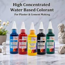 50ml Water-Soluble Pigment ,High Concentration Water-Based - 10 Colors For Jewelry Casting, Terrazzo, Cement & Gypsum Powder - Vibrant Colors For Crafting, And Art Projects, Durable Crafting Material, Water Based Colouring, Water Based Ink - Water-based - View 2