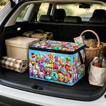 1 Buah Kotak Penyimpanan Lipat Motif Ajaib Squishy di Bawah Tempat Tidur dengan Penutup Resleting - Cocok untuk Mengatur Buku, Penyimpanan di Bawah Tempat Tidur, Penyimpanan di Bagasi Mobil, Kosmetik, Peralatan Penataan Rambut, Penyimpanan Mainan, Penyimpanan Perlengkapan Sekolah Siswa, Kantor, Pengorganisasian Rumah, Pakaian, Selimut, Penyimpanan Kapasitas Besar untuk Barang-Barang Sehari-hari - A - View 2