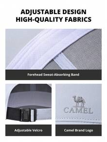 CAMEL CROWN Unisex Baseball Cap, New Summer Sun Protection Sports Tennis Hat, Face-Flattering Small Face Sun Hat - Mist Blue - View 5